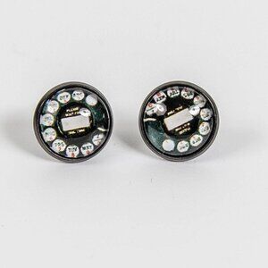 Rotary Phone Dial Statement Earrings - NEW